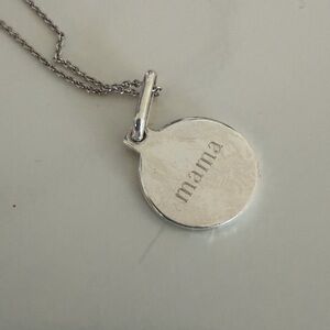 Melanie Auld Mama Silver Pendant Necklace